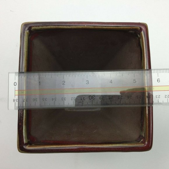 Unbranded Accents Red Square Vase Centerpiece Flower Arrangement